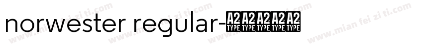 norwester regular字体转换